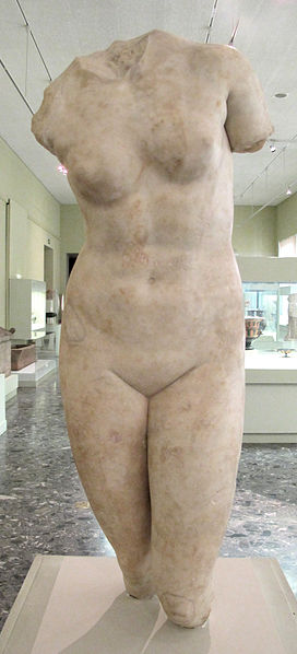 Aphrodite cnidia copia romana da originale di prassitele del 340 Museum of Art and History Geneva photo Sailko 